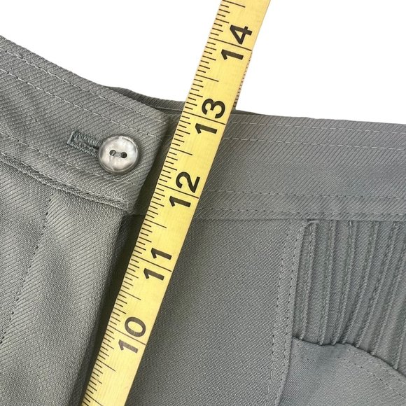 Vintage 70s Green High Rise Wide Leg Medium Tall - Picture 5 of 14